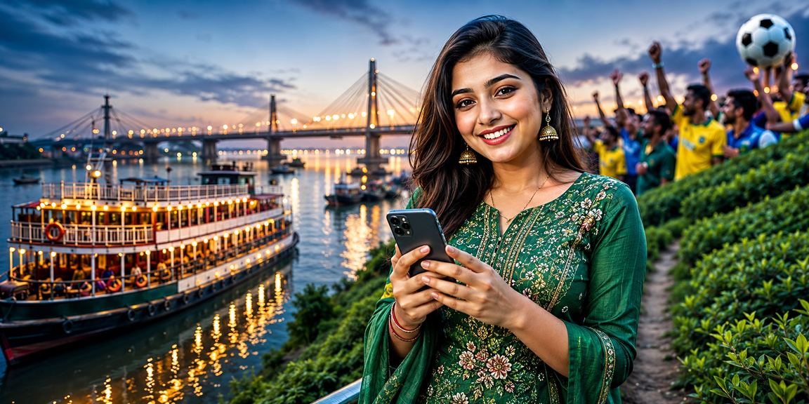ময়মনসিংহের চা বাগানে সবুজ পরিবেশে 24 tbajee স্পোর্টস বেটিং উপভোগ করছেন একজন ব্যবহারকারী