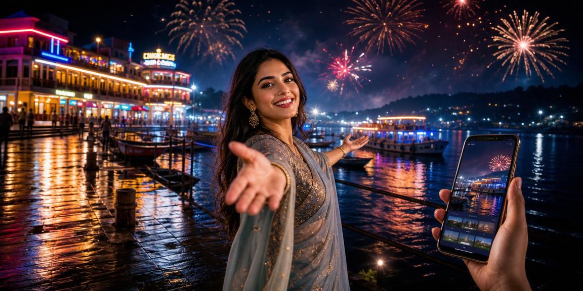 রাঙামাটিতে নিয়ন আলোয় 24 tbajee স্পোর্টস অ্যাপ ব্যবহার করছেন একজন ব্যবহারকারী